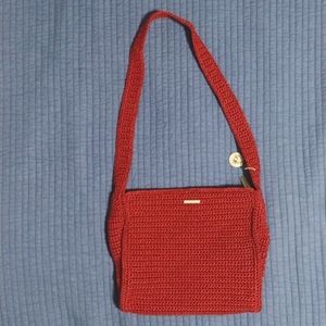 The Sak Dark red crochet purse